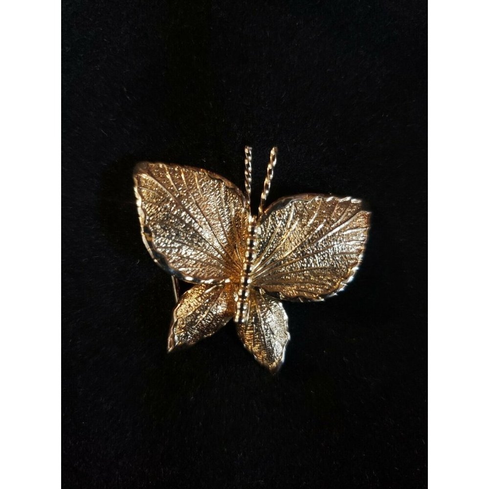 Vintage Sidmor  1/20 12k Gold Filled  Butterfly  Brooch Pin